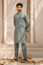 𝐁𝐥𝐮𝐞 𝐂𝐡𝐚𝐦𝐛𝐫𝐚𝐲 𝐊𝐮𝐫𝐭𝐚 𝐏𝐚𝐣𝐚𝐦𝐚 - Image 3