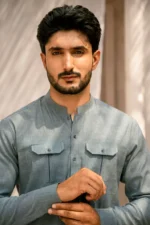 𝐁𝐥𝐮𝐞 𝐂𝐡𝐚𝐦𝐛𝐫𝐚𝐲 𝐊𝐮𝐫𝐭𝐚 𝐏𝐚𝐣𝐚𝐦𝐚 - Image 6
