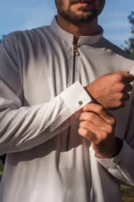 𝐏𝐮𝐫𝐞 𝐖𝐡𝐢𝐭𝐞 𝐊𝐮𝐫𝐭𝐚 𝐏𝐚𝐣𝐚𝐦𝐚 𝐖𝐢𝐭𝐡 𝐙𝐢𝐩𝐩𝐞𝐫 - Image 2