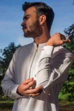 𝐏𝐮𝐫𝐞 𝐖𝐡𝐢𝐭𝐞 𝐊𝐮𝐫𝐭𝐚 𝐏𝐚𝐣𝐚𝐦𝐚 𝐖𝐢𝐭𝐡 𝐙𝐢𝐩𝐩𝐞𝐫 - Image 3