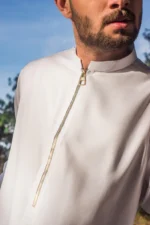 𝐏𝐮𝐫𝐞 𝐖𝐡𝐢𝐭𝐞 𝐊𝐮𝐫𝐭𝐚 𝐏𝐚𝐣𝐚𝐦𝐚 𝐖𝐢𝐭𝐡 𝐙𝐢𝐩𝐩𝐞𝐫 - Image 4